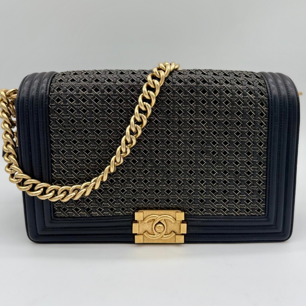 Chanel Quilted Lambskin Large Boy Bag